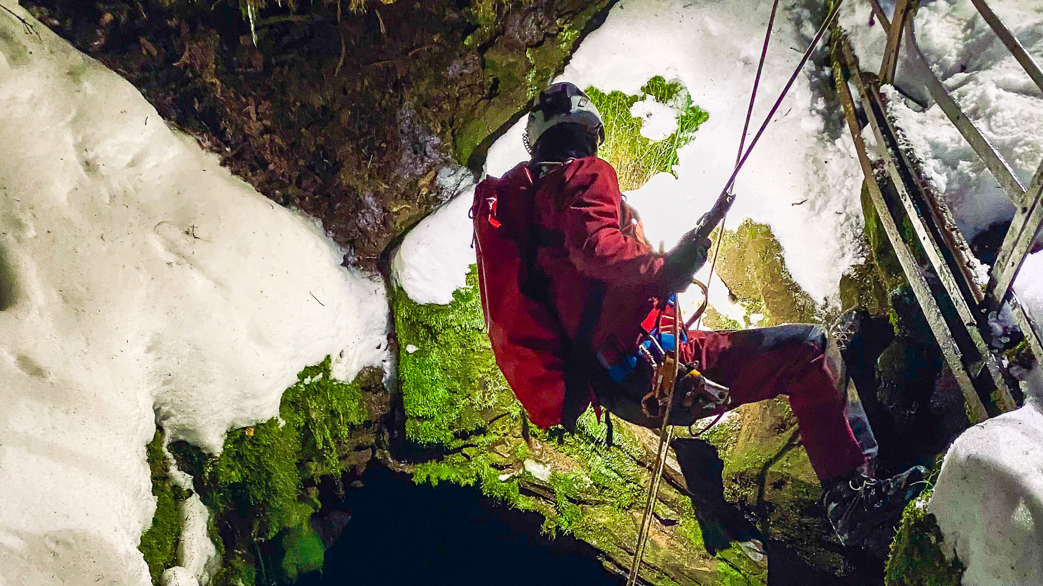 Le Creux de Soucy, une descente de 25 metres