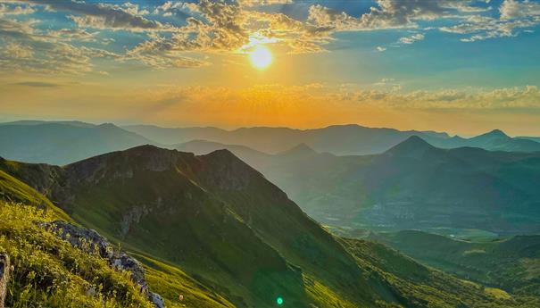 Coucher de soleil au Plomb du Cantal