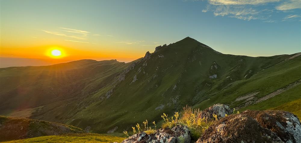 Coucher de soleil sur la Réserve Naturelle de Chastreix- Sancy