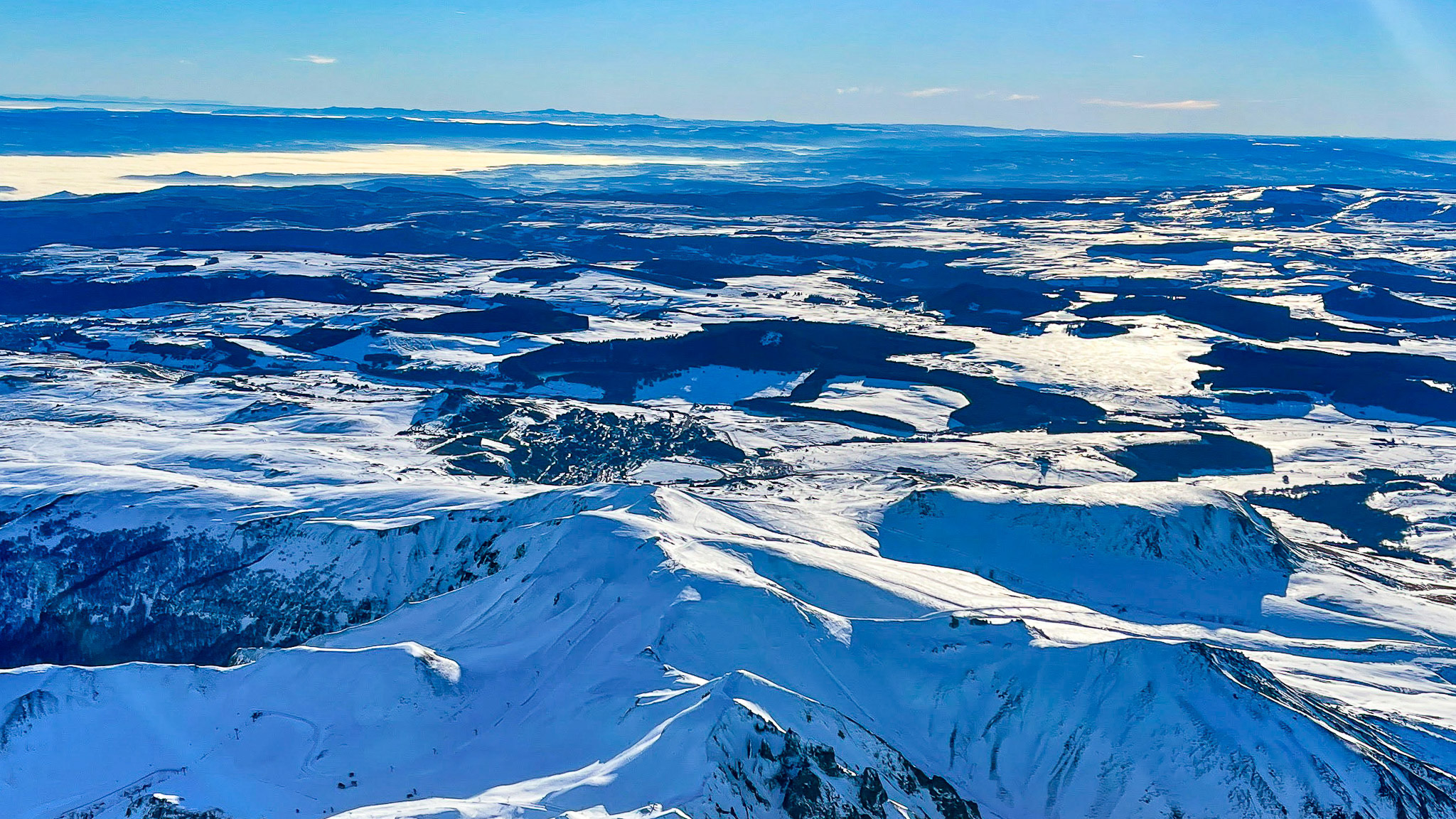 Le Massif du Sancy sous la neige
