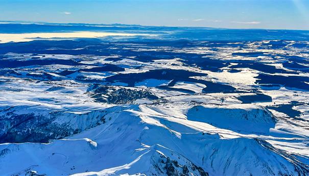 Le Massif du Sancy sous la neige
