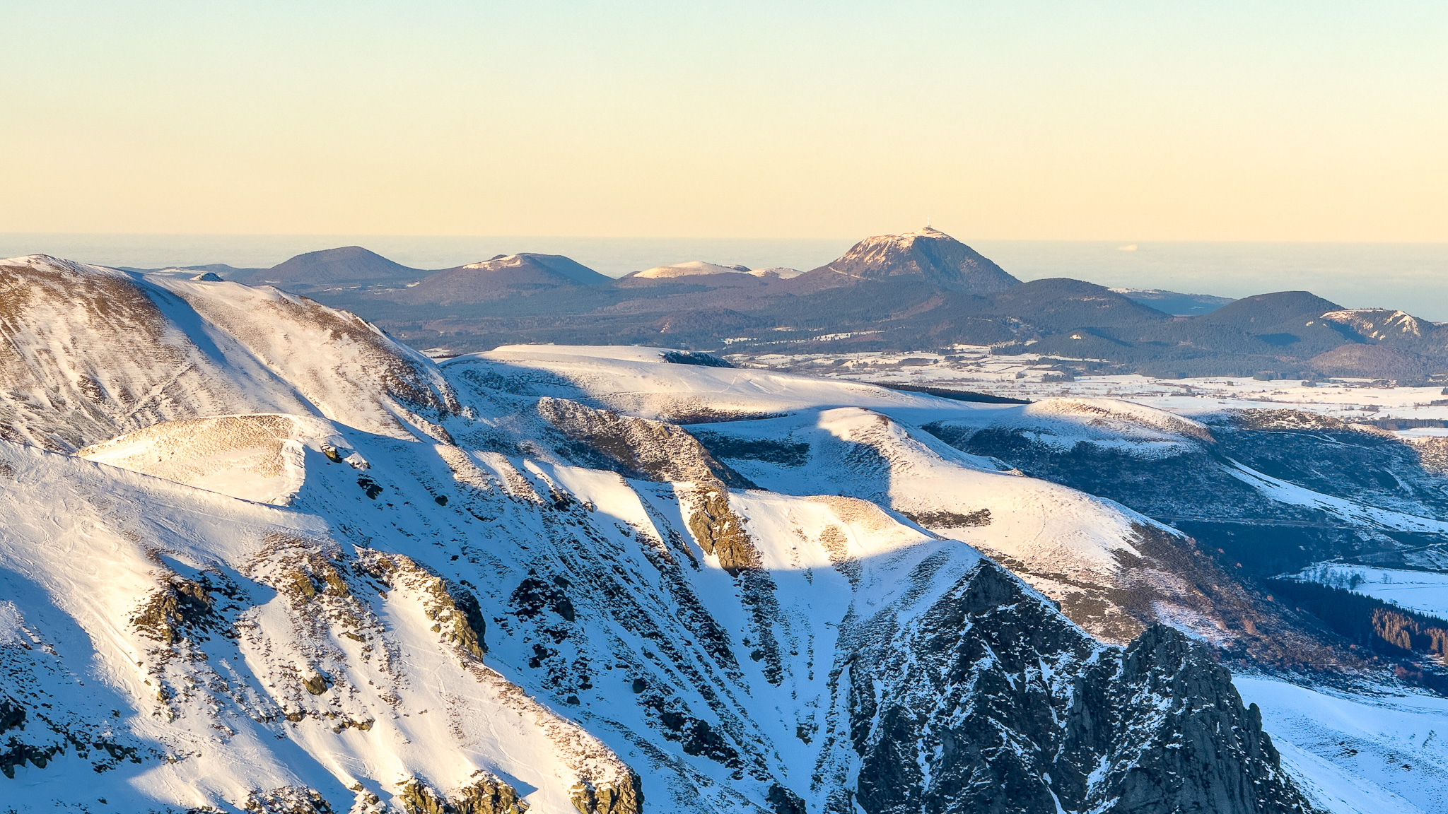 Puy de Sancy, vu sur le Puy de Dôme