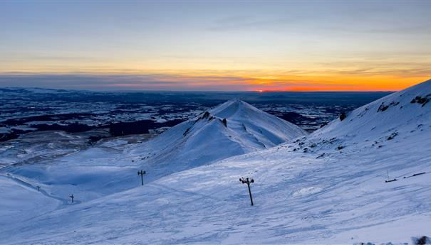 Coucher de soleil sur le Puy Gros