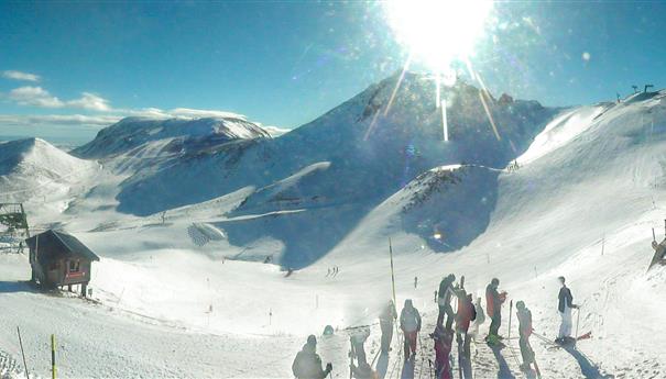 Skier dans le Massif du Sancy