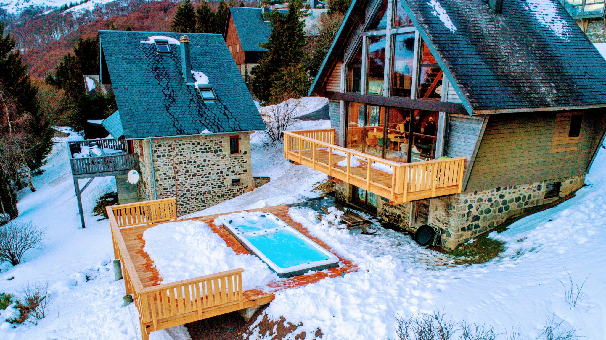 Chalet Cascade dans le Massif du Sancy, Spa de Nage et Séjour Bien Etre